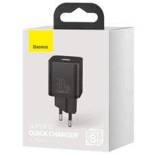 СЗУ-адаптер Baseus Super Si Pro 30W (1Type-C / 1USB) (Чёрный) CCSUPP-E01