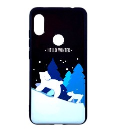 Силіконовий новорічний чохол для Xiaomi Redmi Note 6  /  Note 6 Pro (Ведмедик)