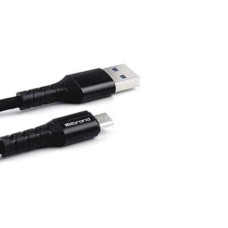 USB-кабель Mibrand Mi-32 Nylon 50cm (MicroUSB) (Чёрный)