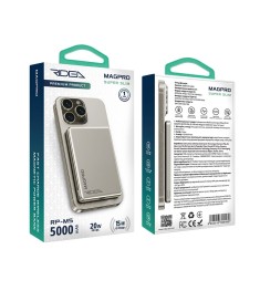 Бездротовий акумулятор Ridea RP-M5 MAGPRO 5000mAh 15W (Титан)