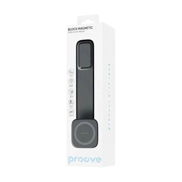 Автотримач Proove Block Magnetic Stick-on (Чорний) CHBM00000001