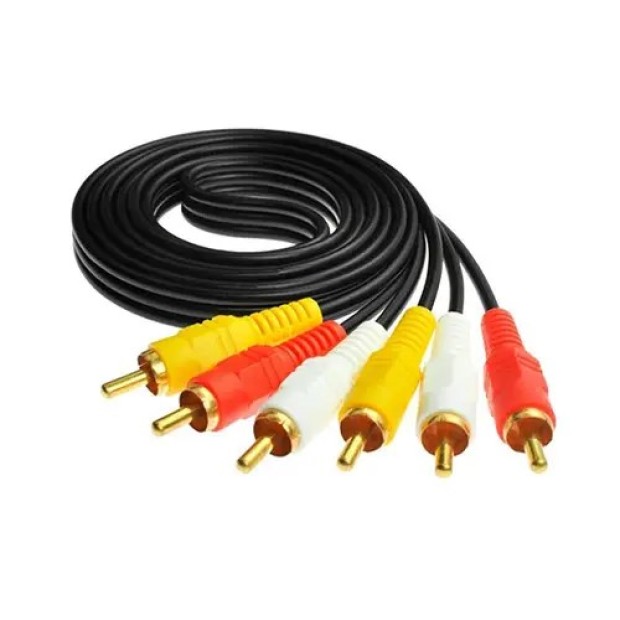 Кабель Rivex 3RCA - 3RCA (3 тюльпани) 1,5 м