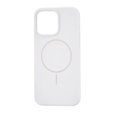 Силикон Original Round Case with MagSafe Apple iPhone 15 Pro Max (06) White