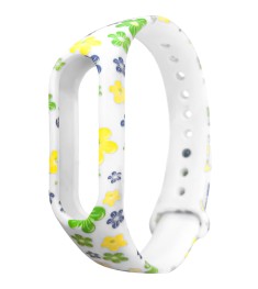 Ремешок Original Design Xiaomi Mi Band 2 Рисунок (Ромашка, Сине-жёлтый)