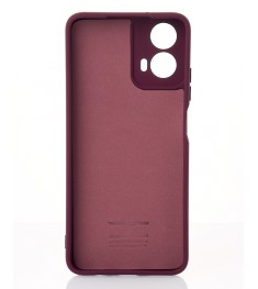 Силикон Original Motorola Moto G24 (ShutCam) (Бордовый)
