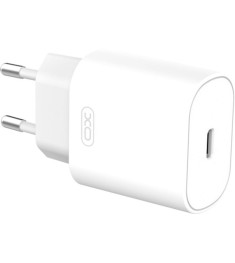 Адаптер живлення XO L91 25W (1 Type-C) (Білий)