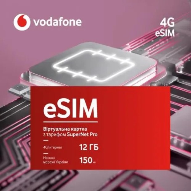 Стартовий пакет Vodafone ESIM 