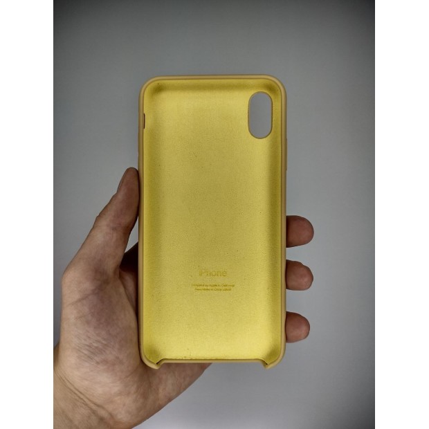 Оригінальний силіконовий чохол Apple для iPhone XS Max (29) Сідельний Коричневий