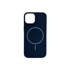 Силикон Original Round Case with MagSafe Apple iPhone 15 (09) Midnight Blue