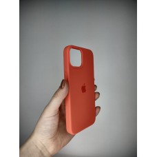 Силіконовий оригінальний чохол круглої форми Apple для iPhone 14 (рожевий цитрус)
