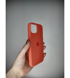 Силіконовий оригінальний чохол круглої форми Apple для iPhone 14 (рожевий цитрус..