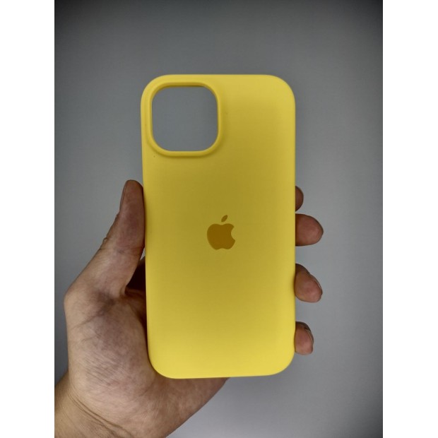 Силикон Original Round Case Apple iPhone 15 (13) Yellow