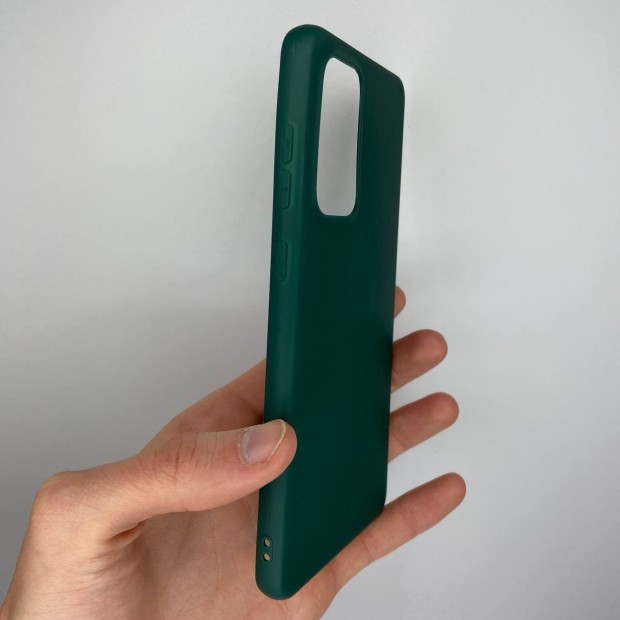 Темно-зелений силіконовий чохол iNavi Color для Samsung Galaxy A73 5G (2023)