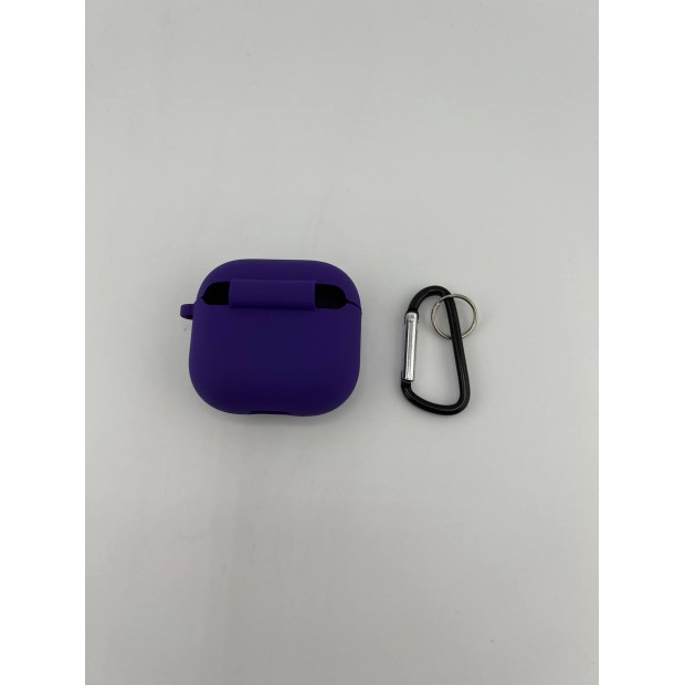 Чохол для навушників Full Silicone Case with Microfiber Apple AirPods 4 (02) Ultra Violet
