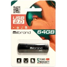 USB 2.0 флеш-накопитель Mibrand Grizzly 64Gb