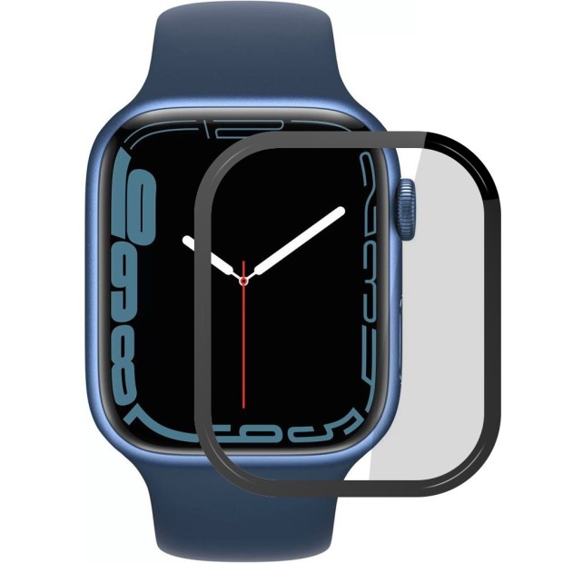 Защитное стекло 5D Curved Apple Watch 45mm Black