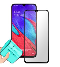 Захисне скло 5D Ceramic для Samsung Galaxy A40 (2019) Чорне