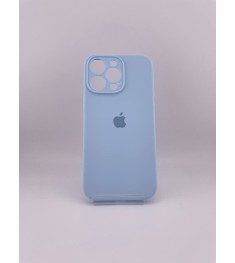 Силіконовий оригінальний чохол RoundCam для Apple iPhone 15 Pro Max (53) небесно..