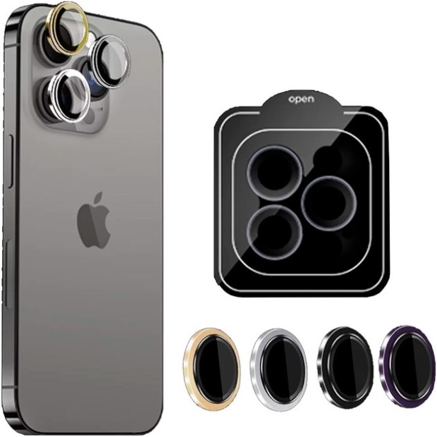 Защитное стекло на камеру iLera FocusPro Lens Apple iPhone 14 Pro / 14 Pro Max (Purple) iLFPPR02
