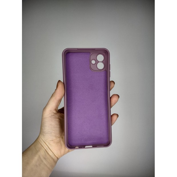 Силіконовий оригінальний чохол Samsung Galaxy A04 (2022) (ShutCam) (Лавандовий)