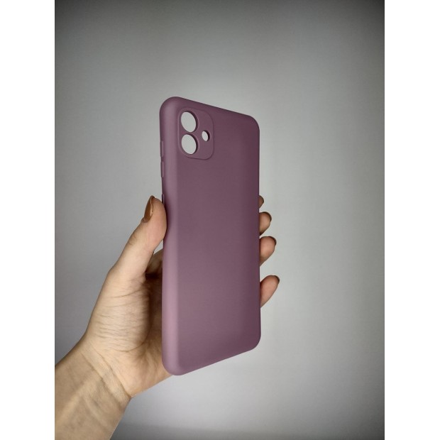 Силикон Original Case Samsung Galaxy A04 (2022) (ShutCam) (Лавандовый)