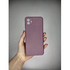 Силикон Original Case Samsung Galaxy A04 (2022) (ShutCam) (Лавандовый)