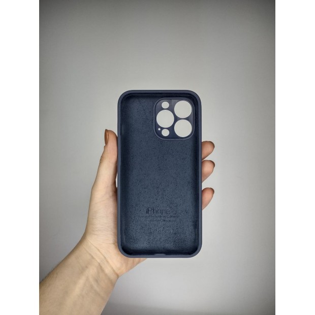 Силіконовий Чохол Original RoundCam для Apple iPhone 13 Pro (09) Midnight Blue