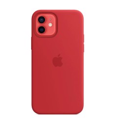 Силіконовий оригінальний круглий чохол Apple iPhone 13 mini (05) Продукт ЧЕРВОНИ..