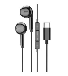 Wired earphones headset Borofone BM71 (Type-C) (Black) Wired earphones headset Borofone BM71 (Type-C) (Black)