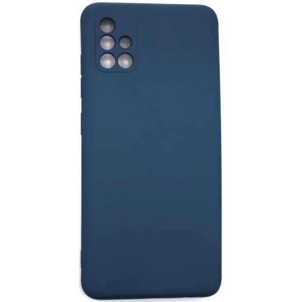 Силіконова оригінальна Samsung Galaxy A51 (2020) (ShutCam) (Кобальт)
