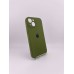 Оригінальний силіконовий чохол RoundCam для Apple iPhone 15 (46) у кольорі Deep Green