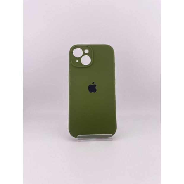Оригінальний силіконовий чохол RoundCam для Apple iPhone 15 (46) у кольорі Deep Green