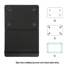 Чехол-книжка Universal Elastic Hooks Leather 10.0