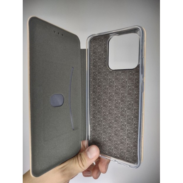 Чехол-книжка Оригинал Lite Xiaomi Redmi 12C / 11A (Бежевый)