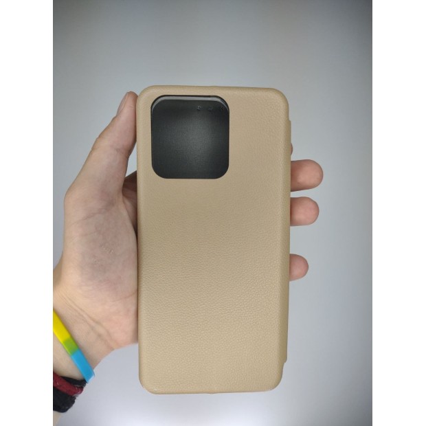 Чехол-книжка Оригинал Lite Xiaomi Redmi 12C / 11A (Бежевый)