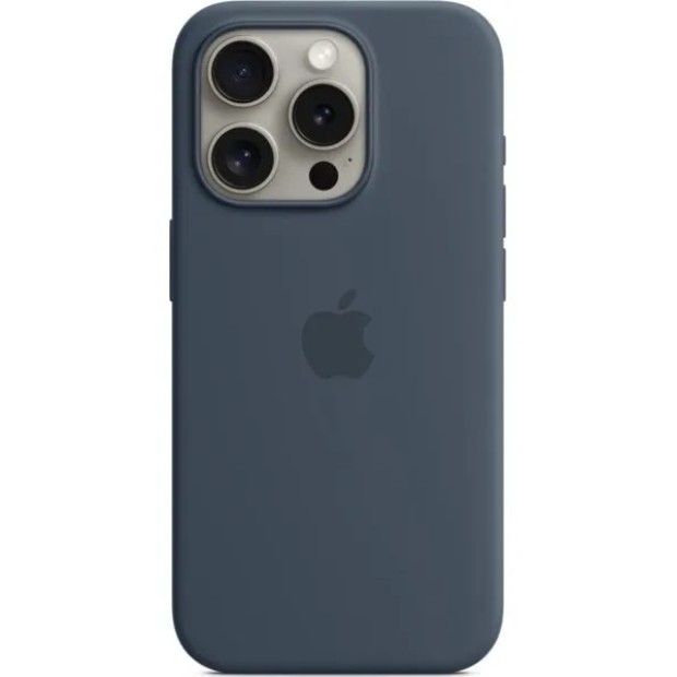 Силикон Original Round Case Apple iPhone 15 Pro Max (42) Shadow Blue Силикон Original Round Case Apple iPhone 15 Pro Max (42) Shadow Blue