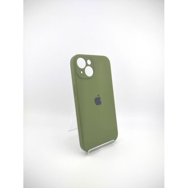 Силіконовий оригінальний чохол RoundCam для Apple iPhone 14 (46) глибокий зелений Силіконовий оригінальний чохол RoundCam для Apple iPhone 14 (46) глибокий зелений