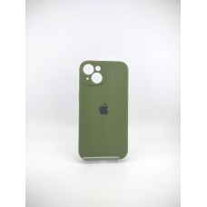 Силіконовий оригінальний чохол RoundCam для Apple iPhone 14 (46) глибокий зелений