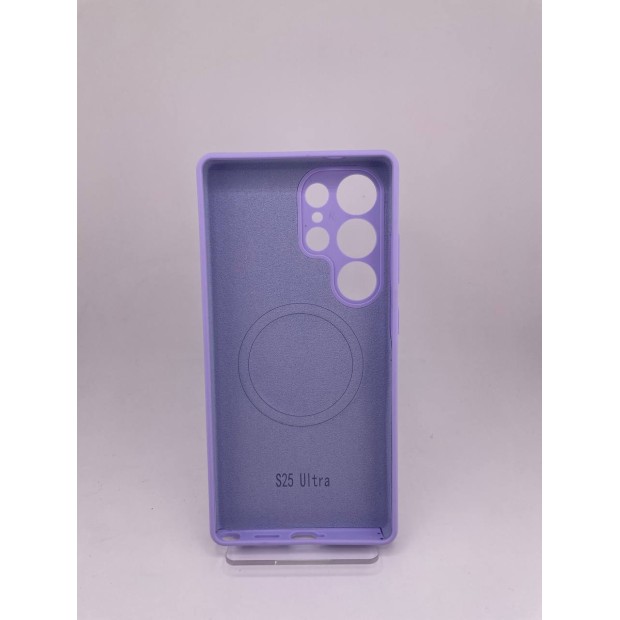 Чохол Silicone Case with MagSafe Samsung Galaxy S25 Ultra (Фіалковий)