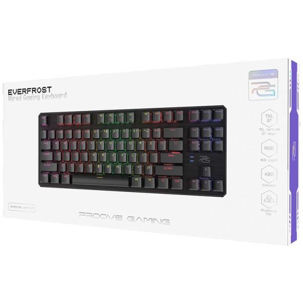 Клавиатура проводная игровая Proove Gaming Everfrost (Black)