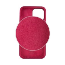 Силикон Original Round Case Apple iPhone 15 Pro Max (57) Marsala