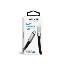 USB-кабель Walker C915 (1m) (Type-C - Lightning) (Чёрный) (Уценка) (Категория 1)