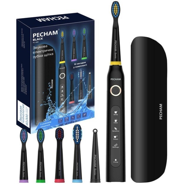 Электрическая зубная щетка Pecham Travel (PC-080) (Black) Электрическая зубная щетка Pecham Travel (PC-080) (Black)