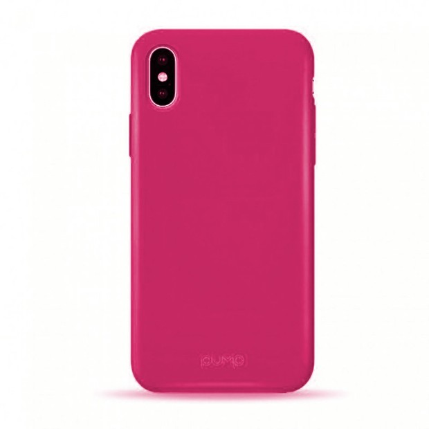 Силикон Pump Acid Apple iPhone X / XS (розовый)