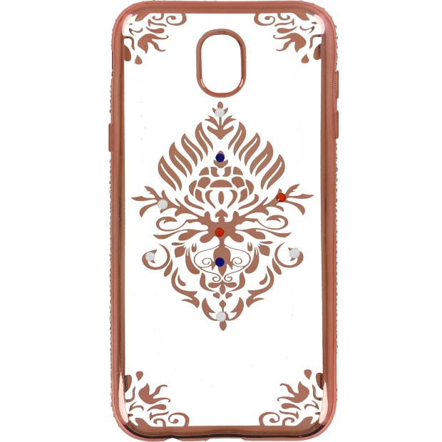 Силикон Kingxbar Diamond Sasmsung J5 (2017) J530 (Герб, Розовый)