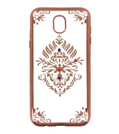 Силикон Kingxbar Diamond Sasmsung J5 (2017) J530 (Герб, Розовый)