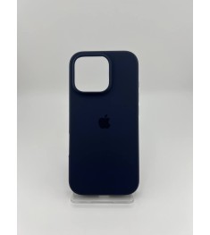 Силіконовий оригінальний чохол-кейс для Apple iPhone 16 Pro (09) Midnight Blue