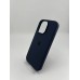 Силіконовий оригінальний чохол-кейс для Apple iPhone 16 Pro (09) Midnight Blue