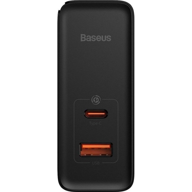 Білий адаптер Baseus GaN5 Pro 100W (Type-C  /  USB) + кабель Type-C - Type-C CCGP090202