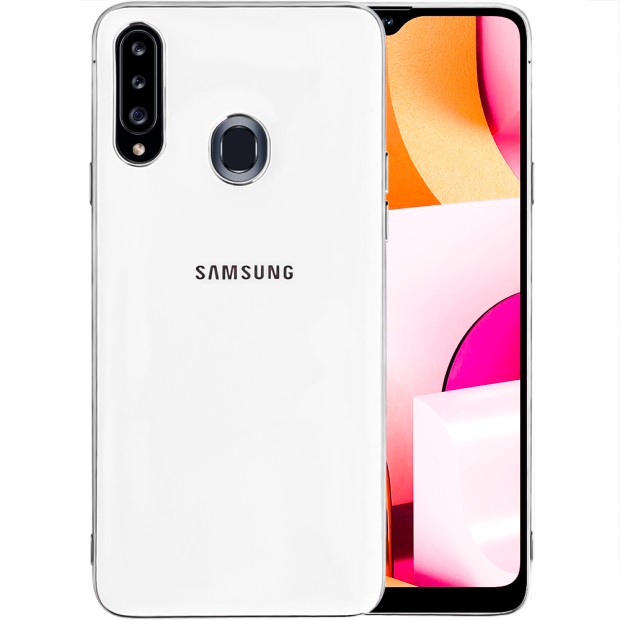 Силіконовий чохол Zefir для Samsung Galaxy A20s (2019) (Білий) Силіконовий чохол Zefir для Samsung Galaxy A20s (2019) (Білий)